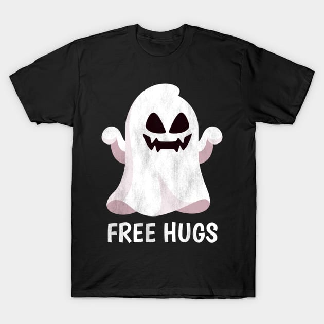 Halloween Costume Men Women Gift Kids Boo Free Hugs Ghost T-Shirt by heidiki.png